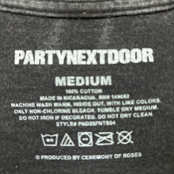 Party Next Door Partynextdoor 4 Sorry I'm Outside Hip-Hop T-Shirt Size Medium - Picture 4 of 4